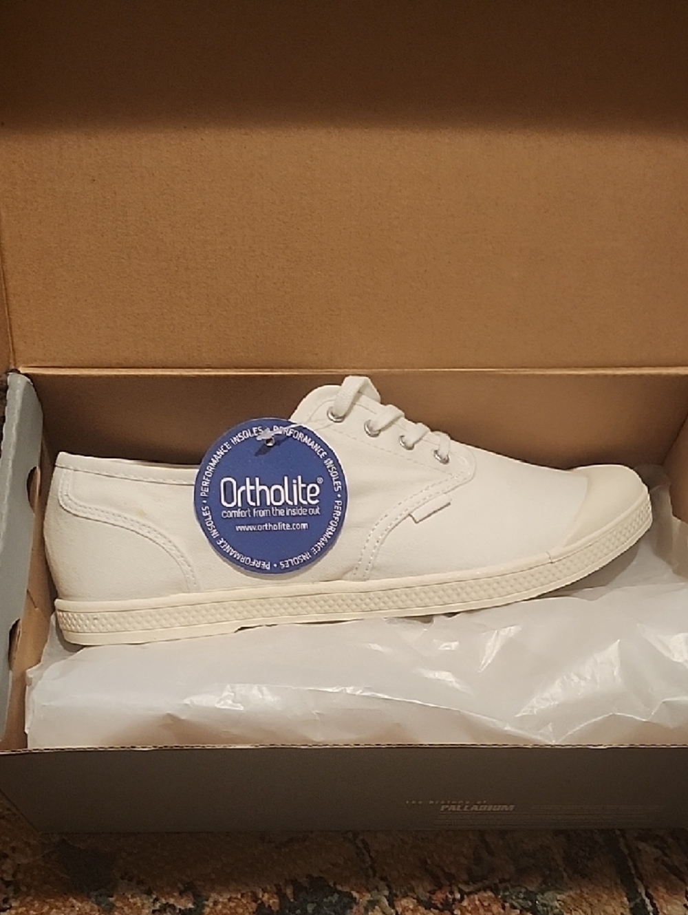 Back to School Palladium Pallacite Sneakers White / Marshmallow W10 - Picture 4 of 4